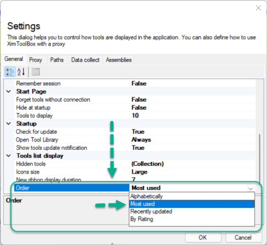 How to change the Tools order in Dynamics 365 CE XrmToolBox